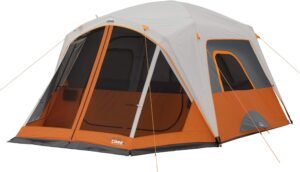 CORE Tent for Family Camping | 4 Person & 6 Person Portable Camp Tent with Carry Bag for Outdoor Car Camping