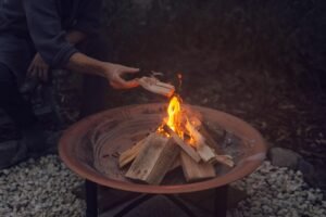 camping fire